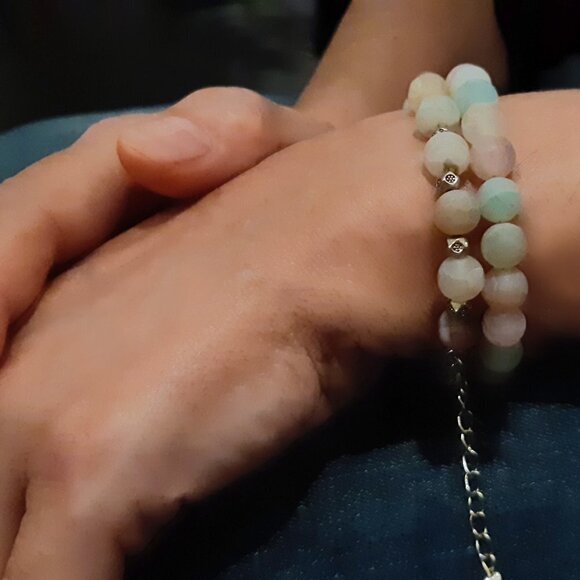 2/70🐞NWT Unique Boho Artisan handcrafted gemstones amazonite handmade Bracelet - Picture 3 of 16